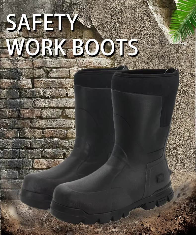 Steel-Toe Safety Wellington Boots