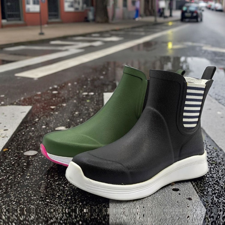 Cement EVA outsole rubber upper Chelsea rain boots