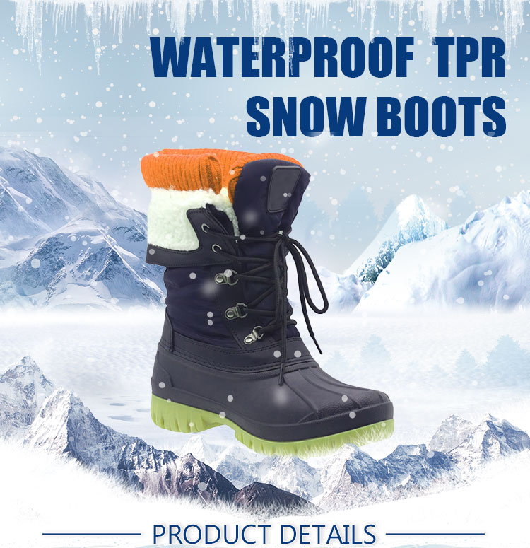 Women TPR shell snow boots supplier
