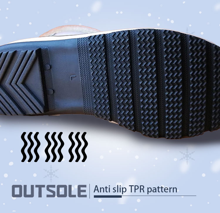 Women TPR shell snow boots supplier