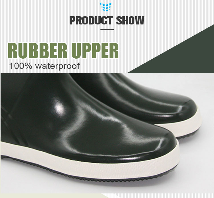 Custom lining unisex rubber boots for summer winter wear