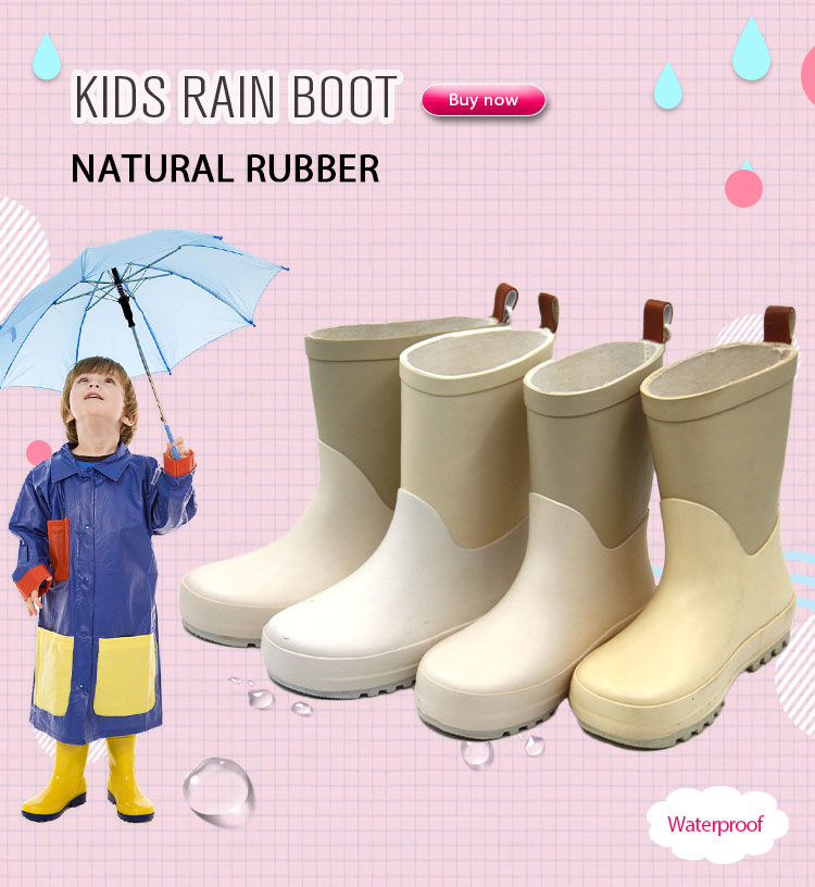Пользовательский логотип малыш водонепроницаемые сапоги Веллингтон
