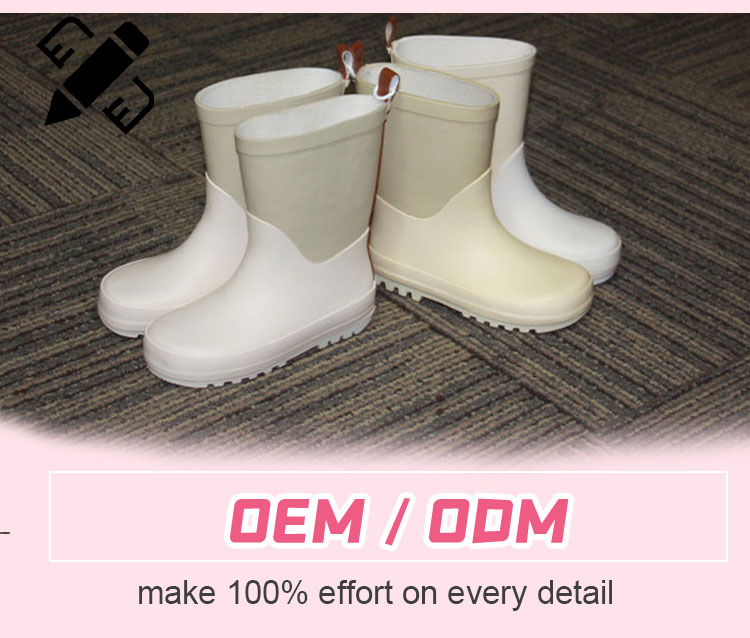 Пользовательский логотип малыш водонепроницаемые сапоги Веллингтон
