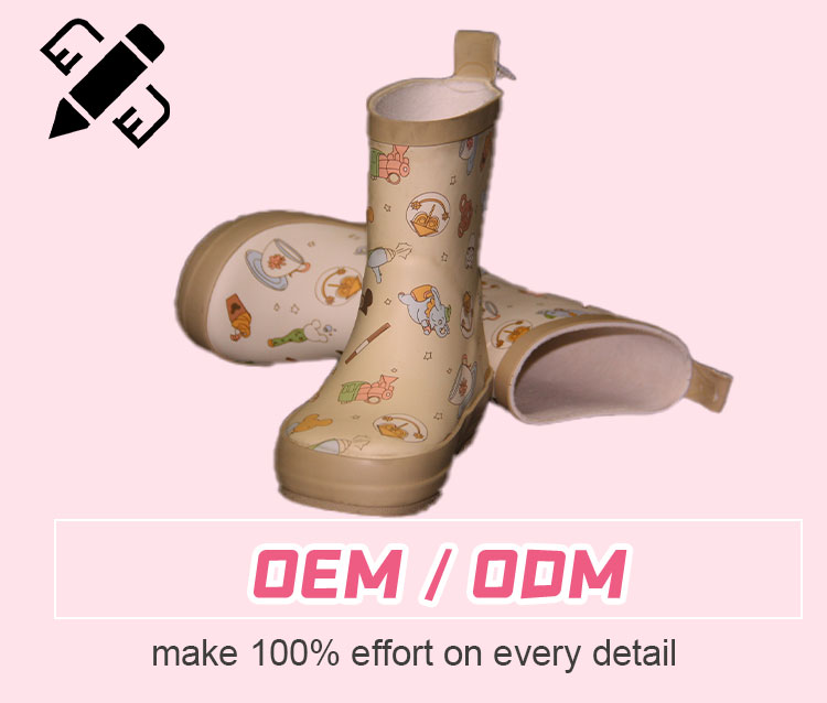 Bottes de pluie en caoutchouc pour enfants