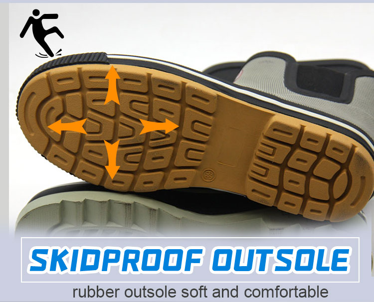 Custom Height Grid Print Snow Rain Boots for Women Wholesale