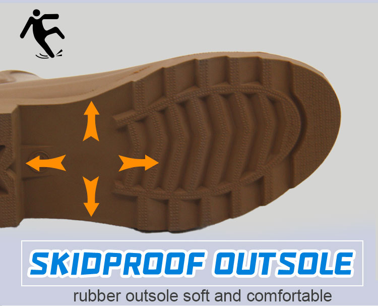 Fashionable lined rubber Chelsea rain boots for ladies