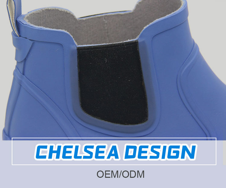 OEM etichetta privata uomini donne caviglia Chelsea pioggia stivali