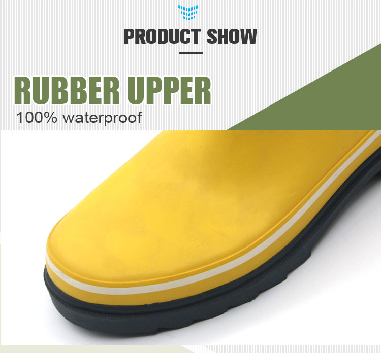 Women's mid calf solid rubber boots