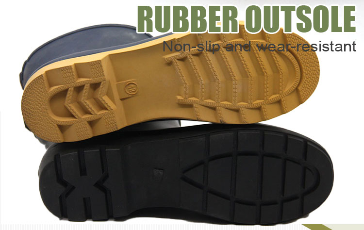 Men's waterproof ankle high rubber gumboots