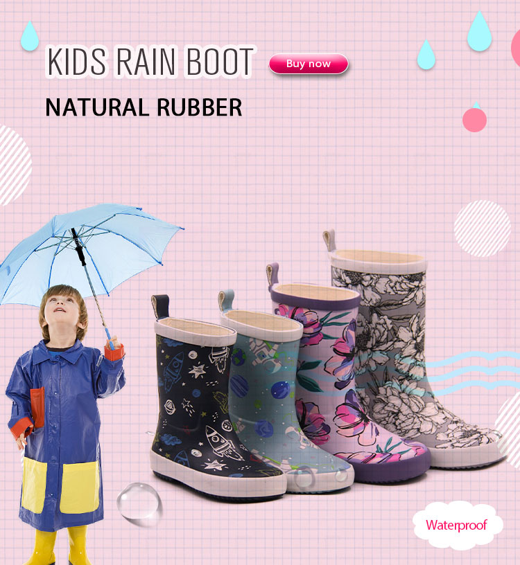 Custom Print Toddler Rubber Wellington Boots
