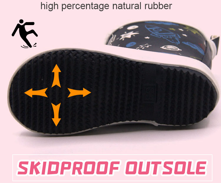 Custom Print Toddler Rubber Wellington Boots