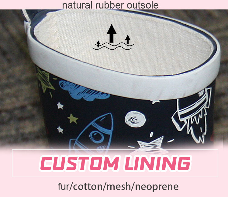Custom Print Toddler Rubber Wellington Boots