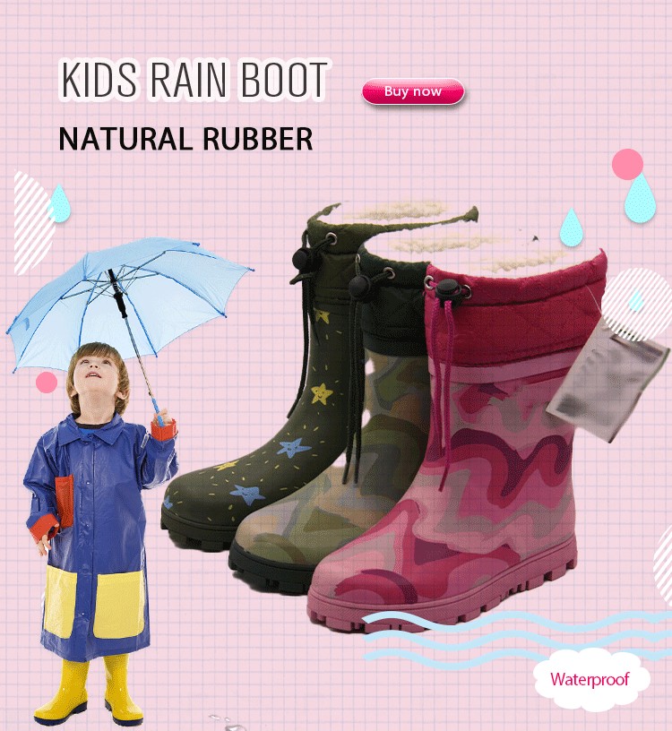 Unisex Children's Custom Printed Winter Rain Gear 