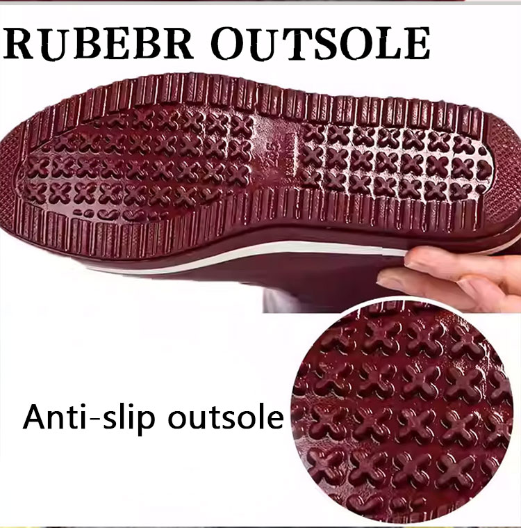 Venta al por mayor elegante impermeable antideslizante botas de nieve de piel de las mujeres