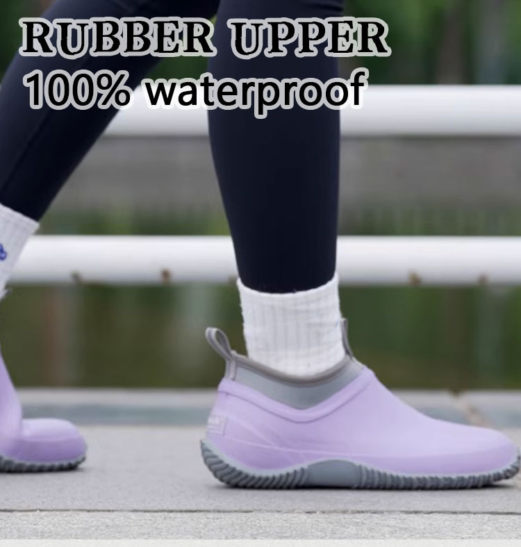 Ultra-leichte wasserdichte Anti-Rutsch Neopren Low-Cut Gummi Wellies
