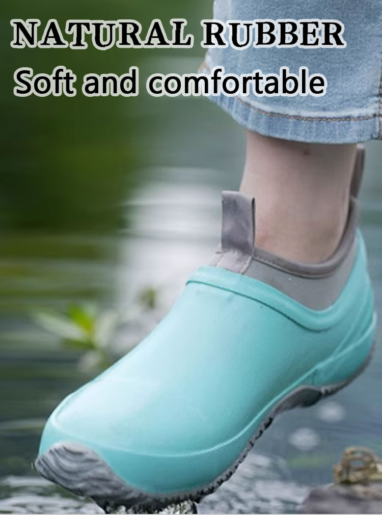 Ultra-leichte wasserdichte Anti-Rutsch Neopren Low-Cut Gummi Wellies