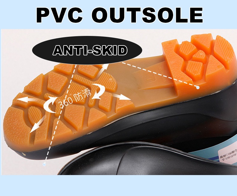 OEM Mid-Calf & High-Calf Steel Toe Anti-Impact PVC Boots