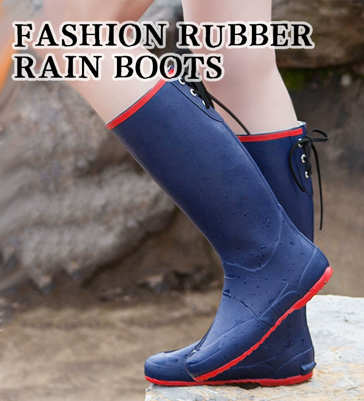 Bottes Wellington pliables antidérapantes en gros pour femmes