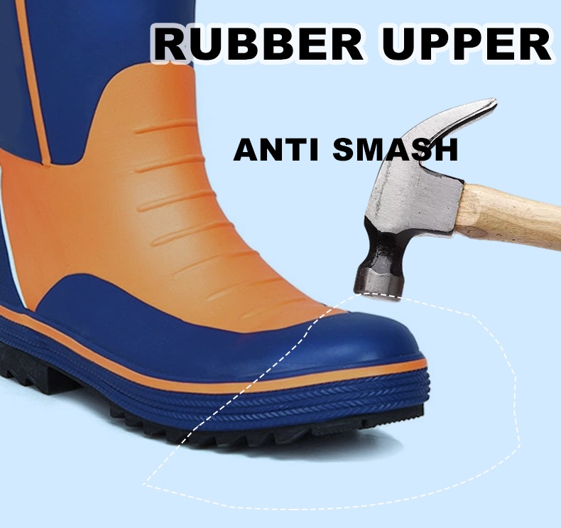 Waterproof Slip-Resistant Safety Rubber Rain Boots