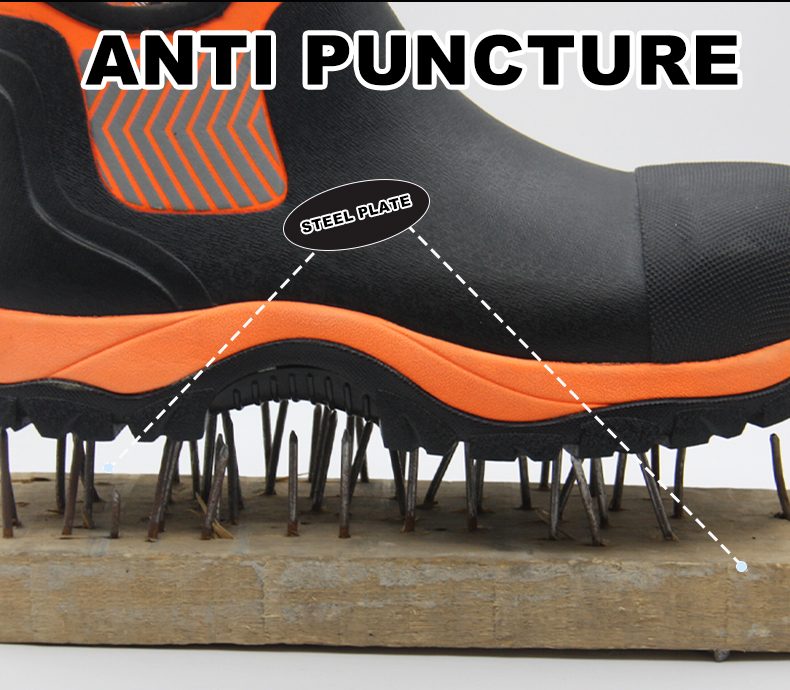 High Top Construction Work Safety Boots
