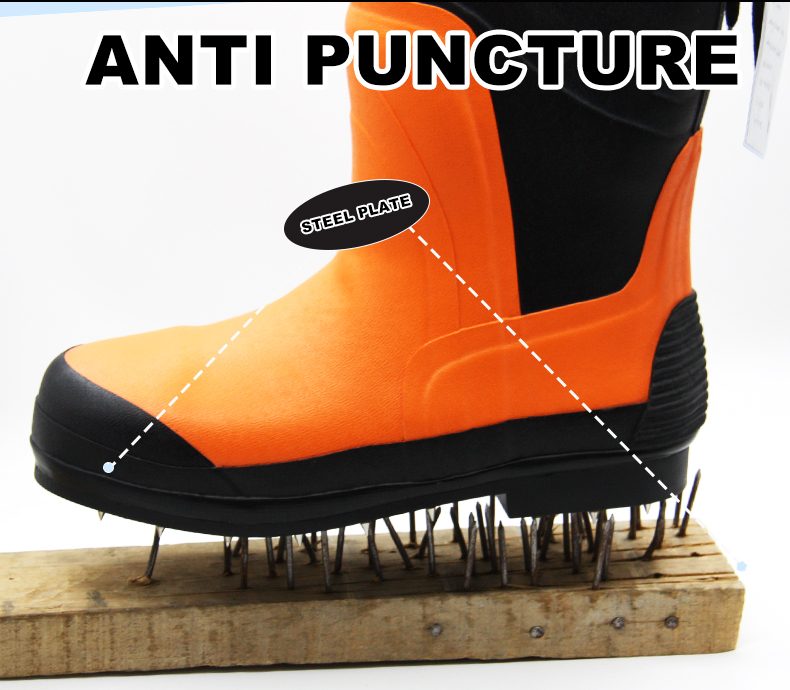 Waterproof Anti-Puncture Logging Work Boots for Forestry Workers
