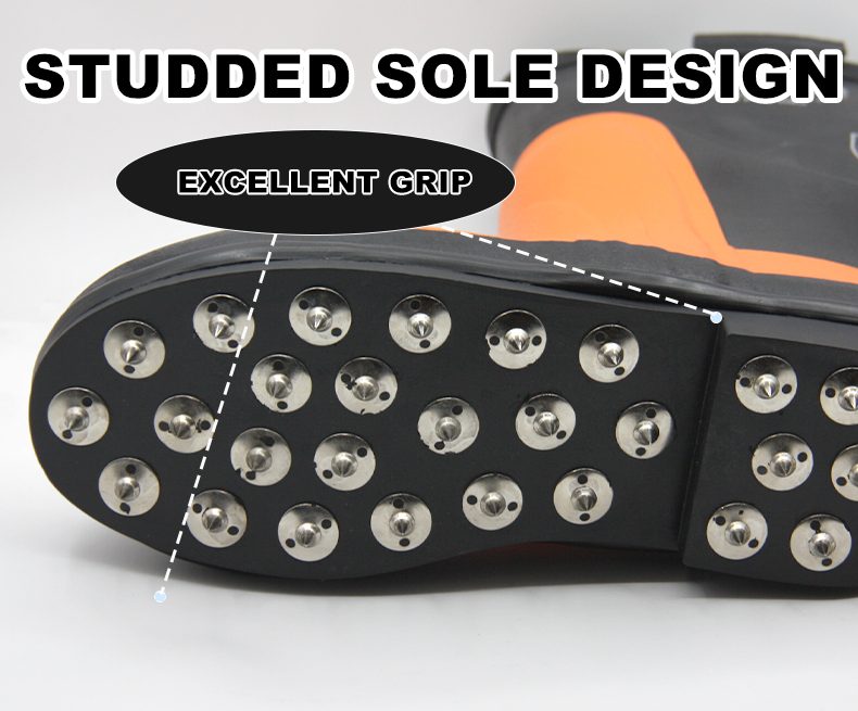 Waterproof Anti-Puncture Logging Work Boots for Forestry Workers
