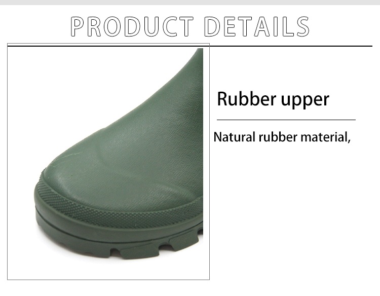 Customizable Color Women's Mid-Calf Rubber Rain Boots
