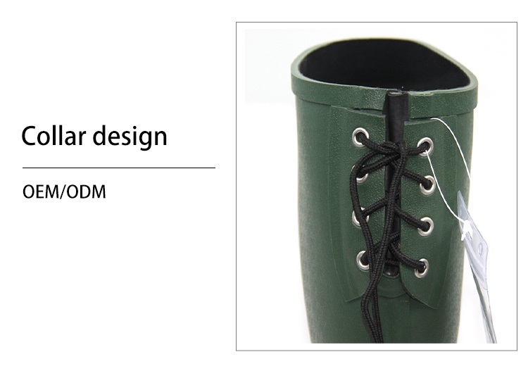 Customizable Color Women's Mid-Calf Rubber Rain Boots
