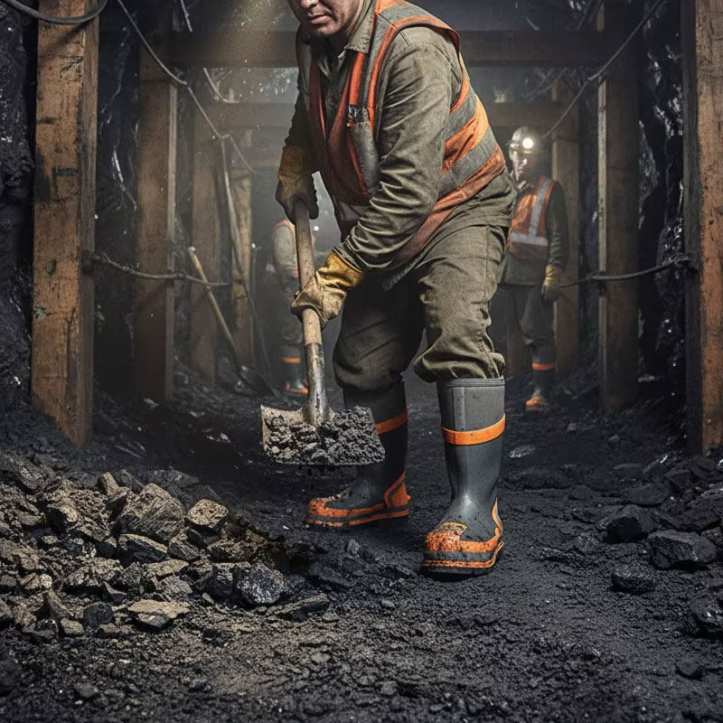 Steel Toe Waterproof Rubber Mining Boots
