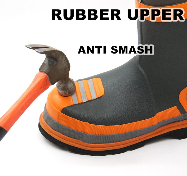Steel Toe Waterproof Rubber Mining Boots

