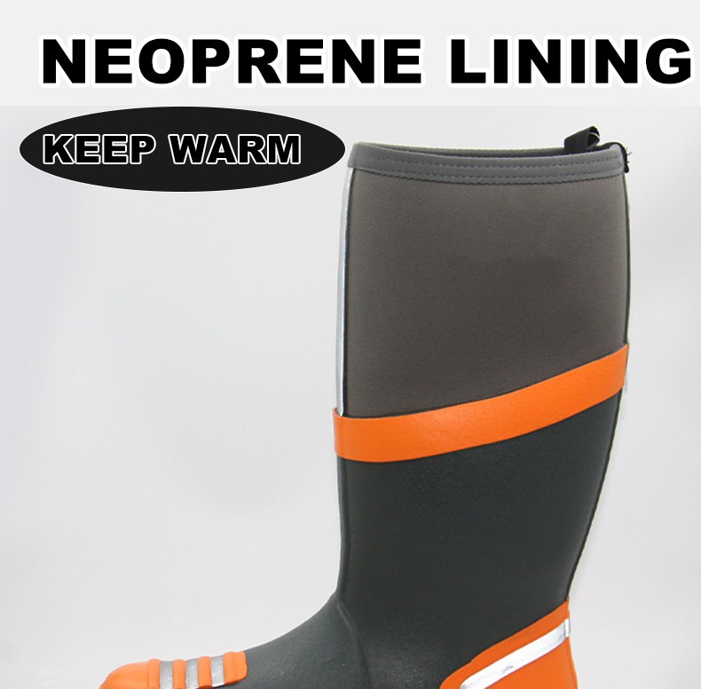 Heavy Duty Rubber Firefighter Safety Work Boots
