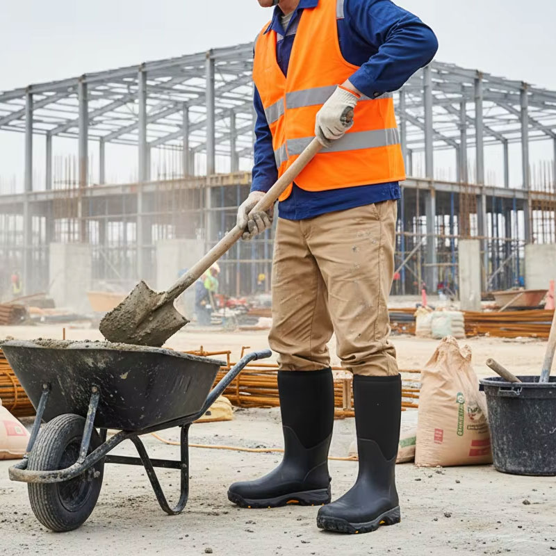 أسمنت التكنولوجيا مزدوجة اللون المطاط نموذج Outsole أحذية السلامة