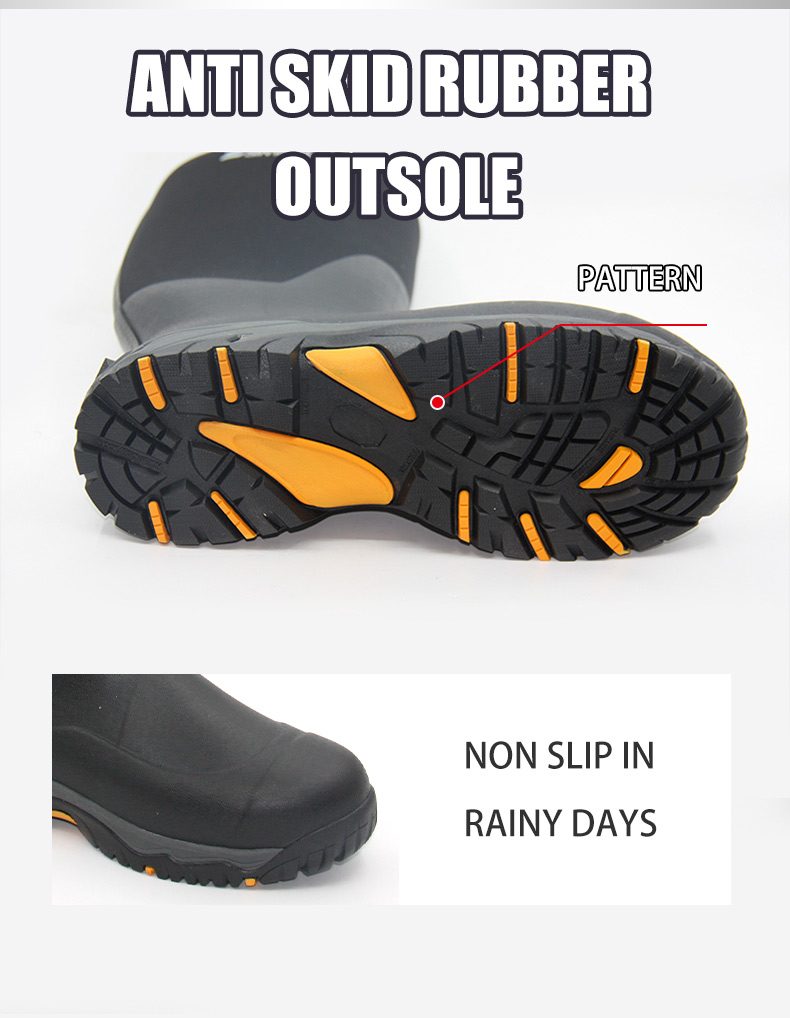 أسمنت التكنولوجيا مزدوجة اللون المطاط نموذج Outsole أحذية السلامة