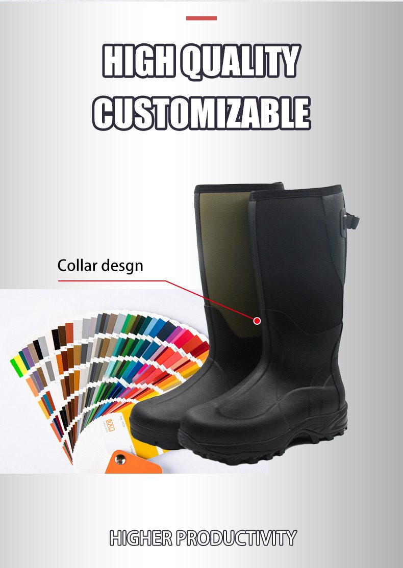 Commercio all'ingrosso impermeabile isolato neoprene caccia stivali fabbrica