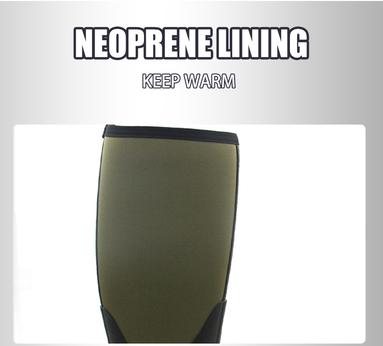 Commercio all'ingrosso impermeabile isolato neoprene caccia stivali fabbrica