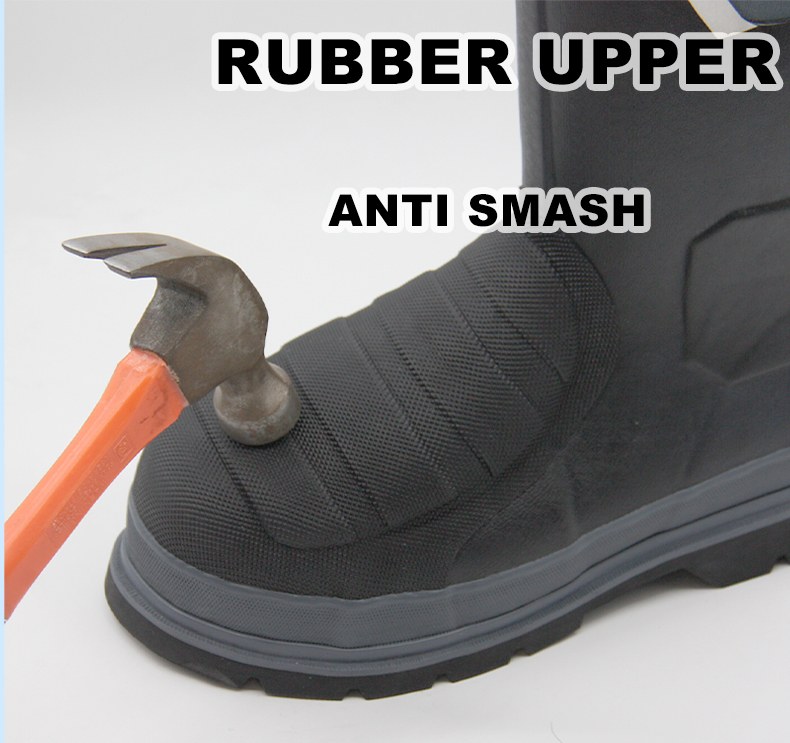 Industrial Rubber Non-Slip Waterproof Safety Work Boots 