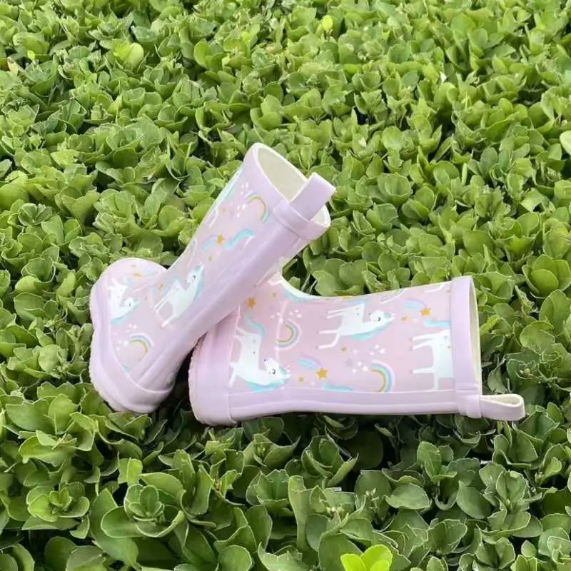 Customized your own print kids rubber gumboots