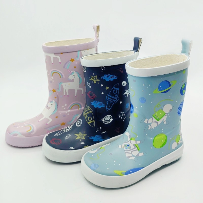 Customized your own print kids rubber gumboots