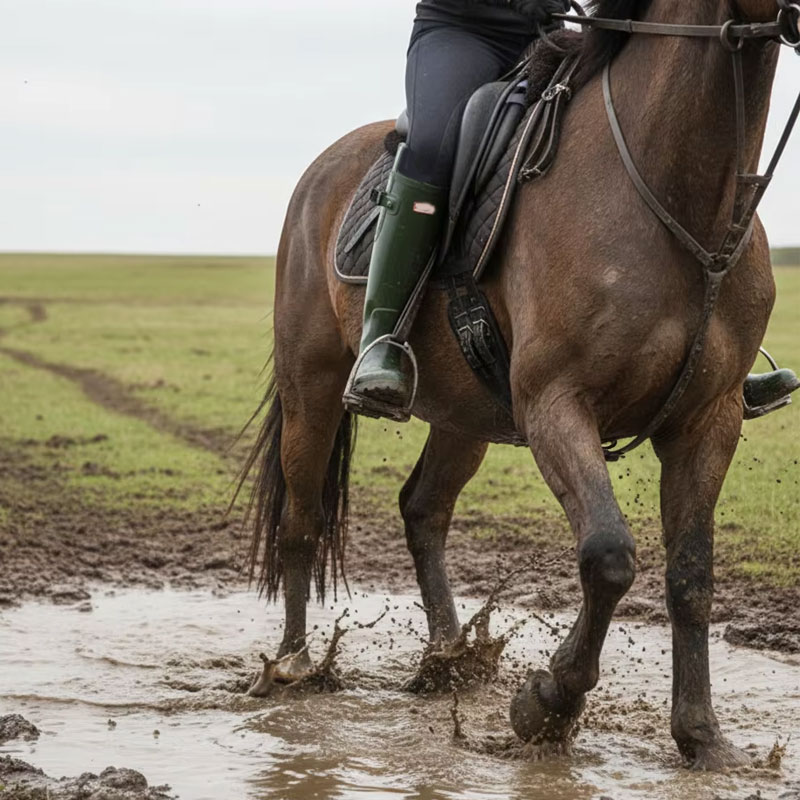 カスタムゴム乗馬ブーツ