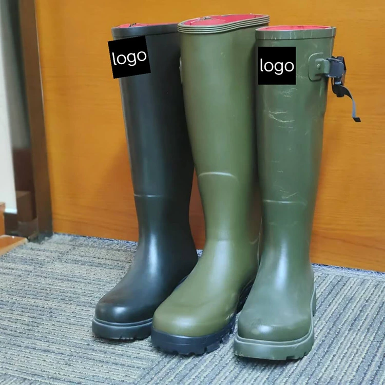 Custom rubber horse riding boots