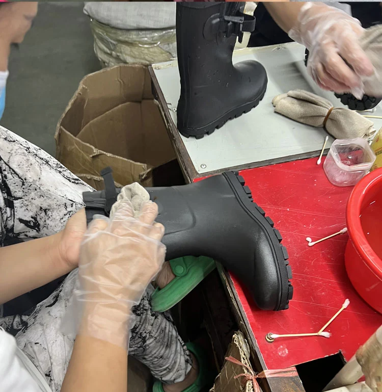 kids gusset rubber rain boots factory