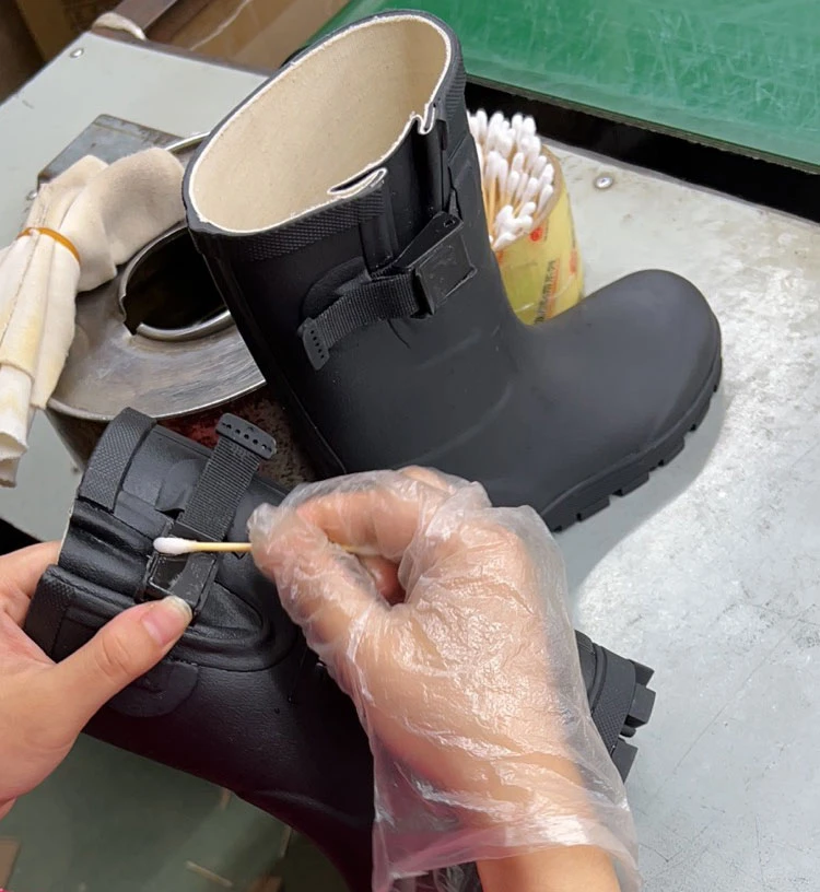 Children gusset rubber gumboots for kids size 21-35