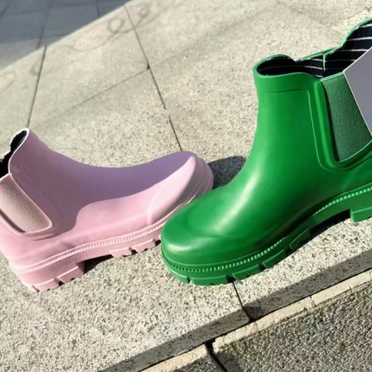 Fashion last Chelsea rubber rain boot for women wholesale