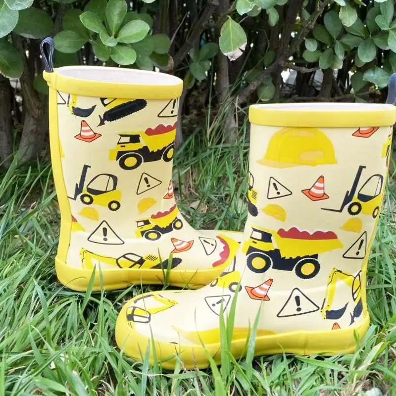 Print rubber boots for children manufacturer