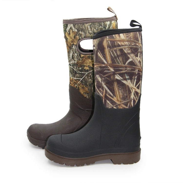Waterproof Neoprene Camo Hunting Rain Boots