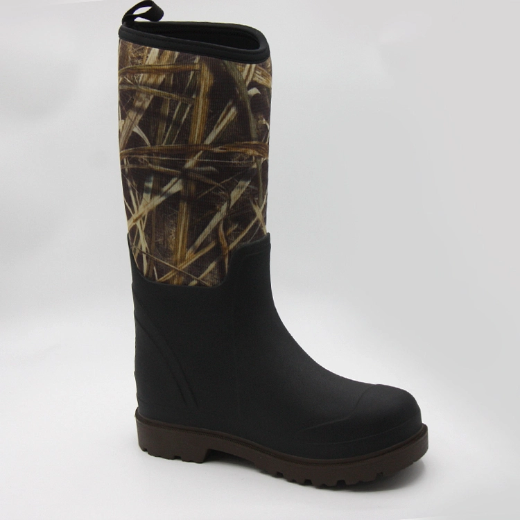Waterproof Neoprene Camo Hunting Rain Boots
