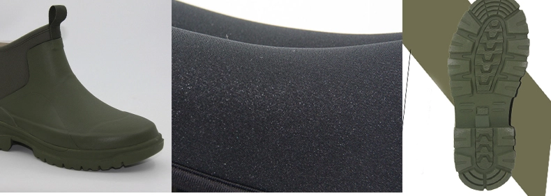 Neoprene collar wide fit ankle Chelsea wellies