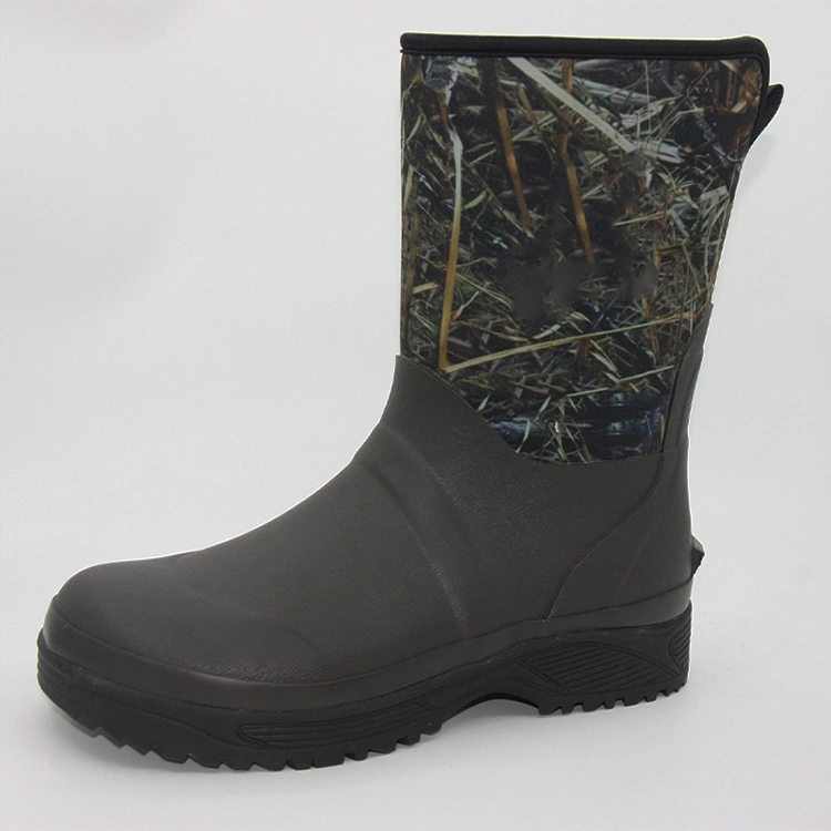 Camo neoprene rubber hunting boots collection