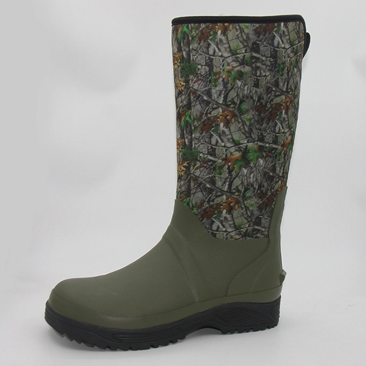 Camo neoprene rubber hunting boots collection