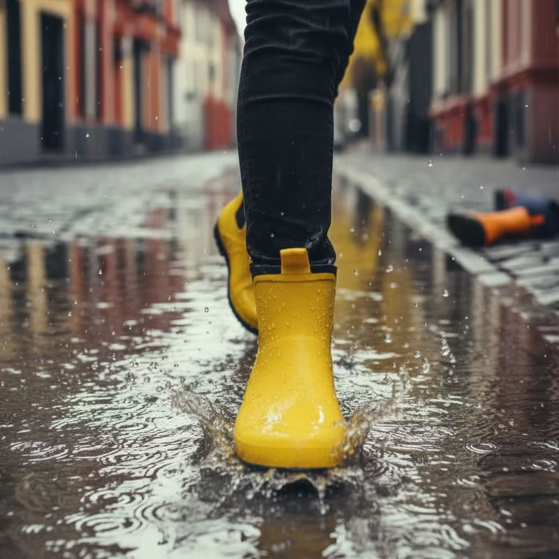 Neopren gefüttert breites Kalb kurze Wellies für Frauen